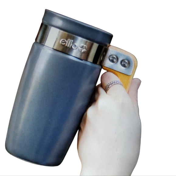 Ello Fulton Ceramic Travel Cup Mug 16 oz Gray Hot Cold Coffee Tea Cocoa - Picture 1 of 13